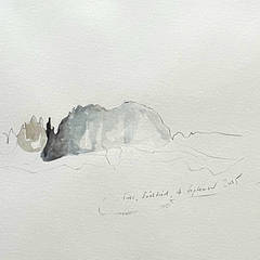 2025, Dolomite Alps, pencil and watercolour